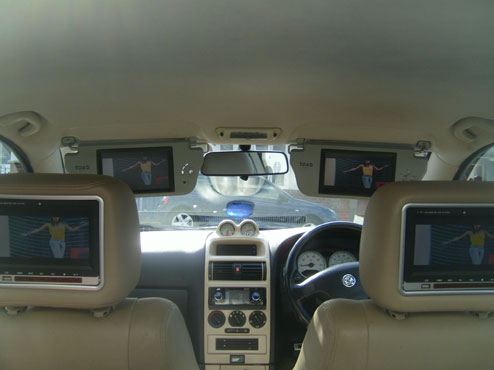 Interior TV setup
